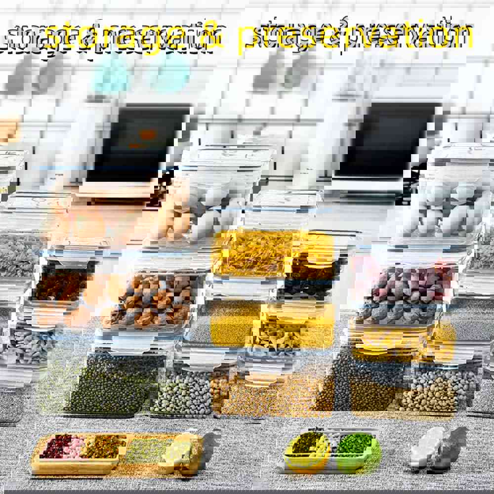 CoopBenPT 5-Pack Airtight Food Storage Containers for Fridge - BPA-Free, Leak-Proof