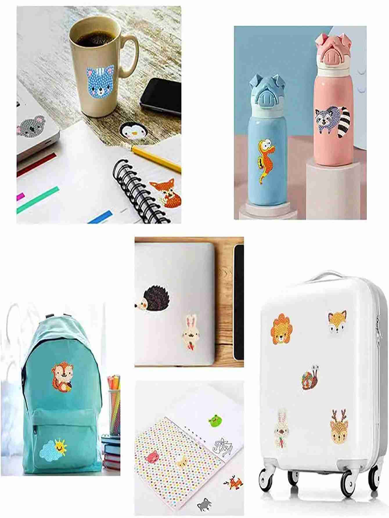 1PC/12 Styles Animal Cartoons DIY Diamond Art Painting for Home Decor