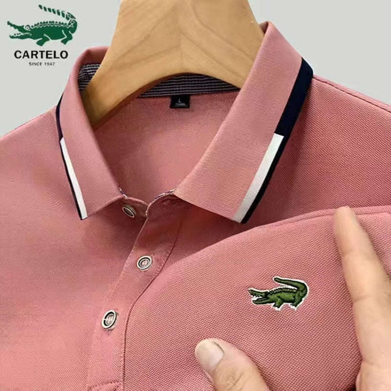 Summer Luxury Business Polo Shirts for Men 2023