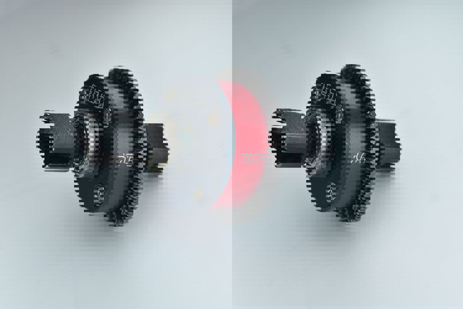 Medium Carbon Steel + Aluminium 7075-T6 Differential Case for Arrma 1:7 and 1:8 RC Car Models - Black