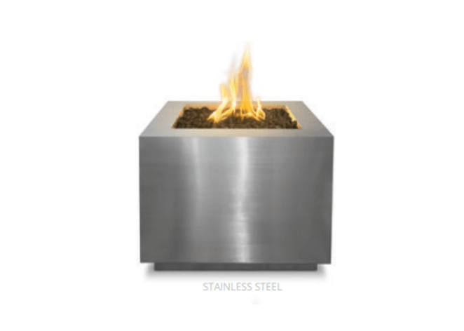 The Outdoor Plus Forma Fire Pit - Premium Square Fire Pit for Modern Outdoor Spaces