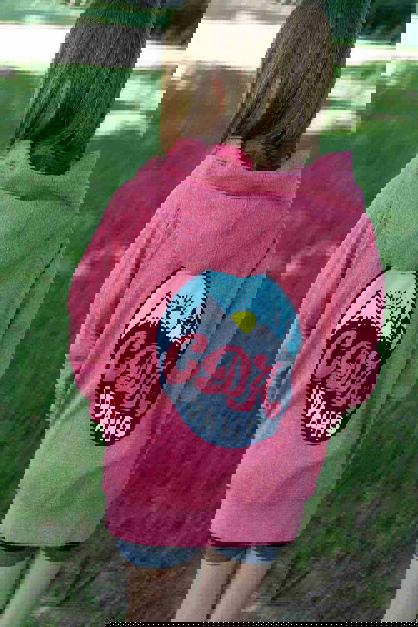 Kids Pink Happy Zip Up Hoodie