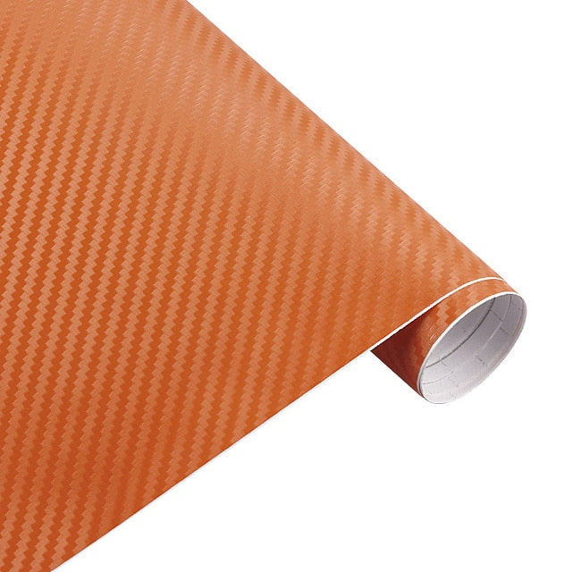 30cmx127cm 3D Carbon Fiber Vinyl Car Wrap Sheet Roll Film for Auto Styling