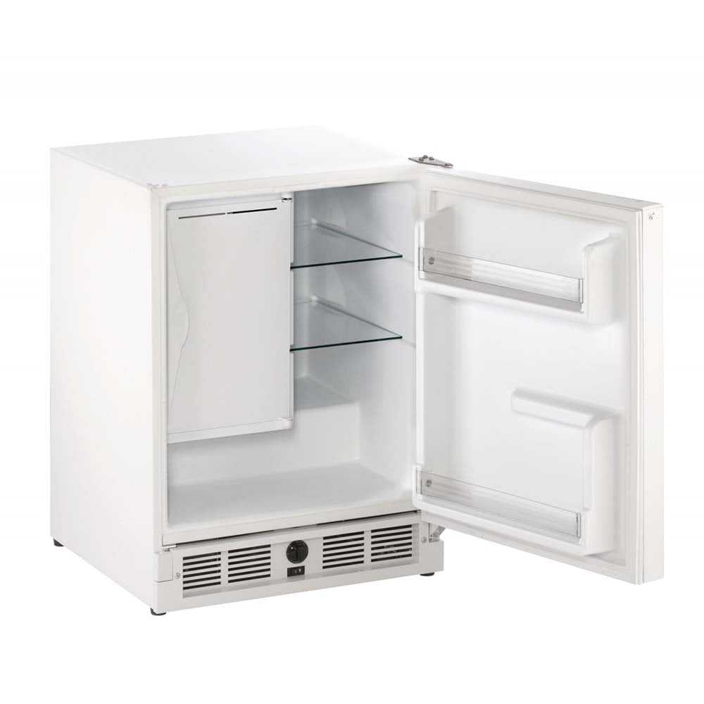 U-Line Frost-Free Refrigerator/Ice Maker Combo - White Cabinet with White Door