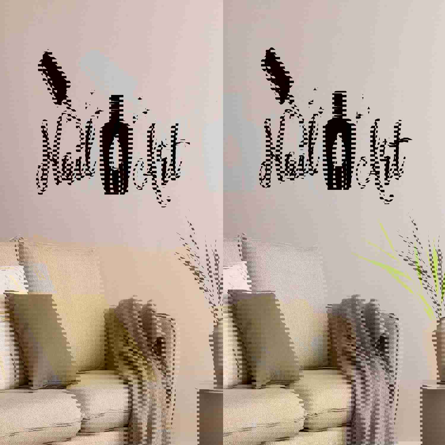 Vinyl Wall Decal Nail Polish Logo Design Beauty Salon Sticker Mural (g8782)