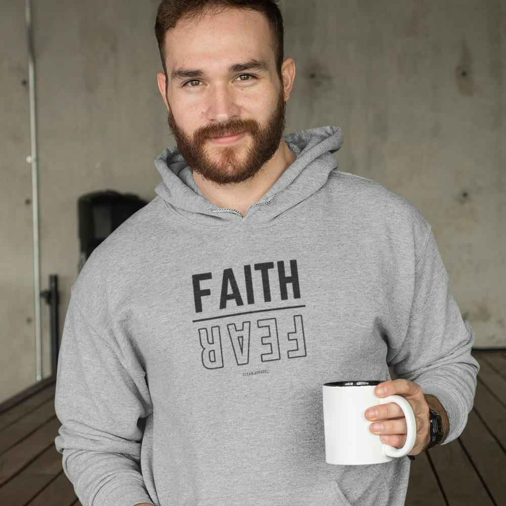 Faith Over Fear Men Pullover Hoodie