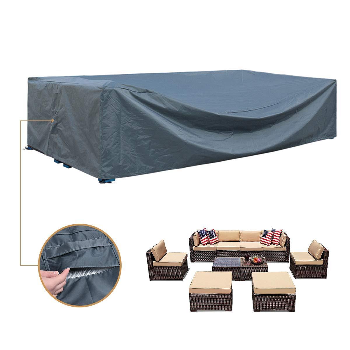 Waterproof Outdoor Patio Furniture Set Covers - Heavy Duty Oxford Fabric