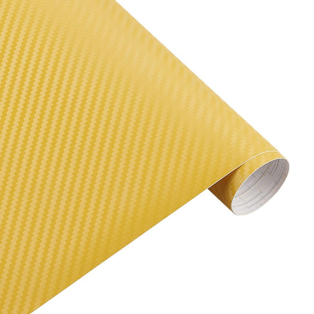 30cmx127cm 3D Carbon Fiber Vinyl Car Wrap Sheet Roll Film for Auto Styling