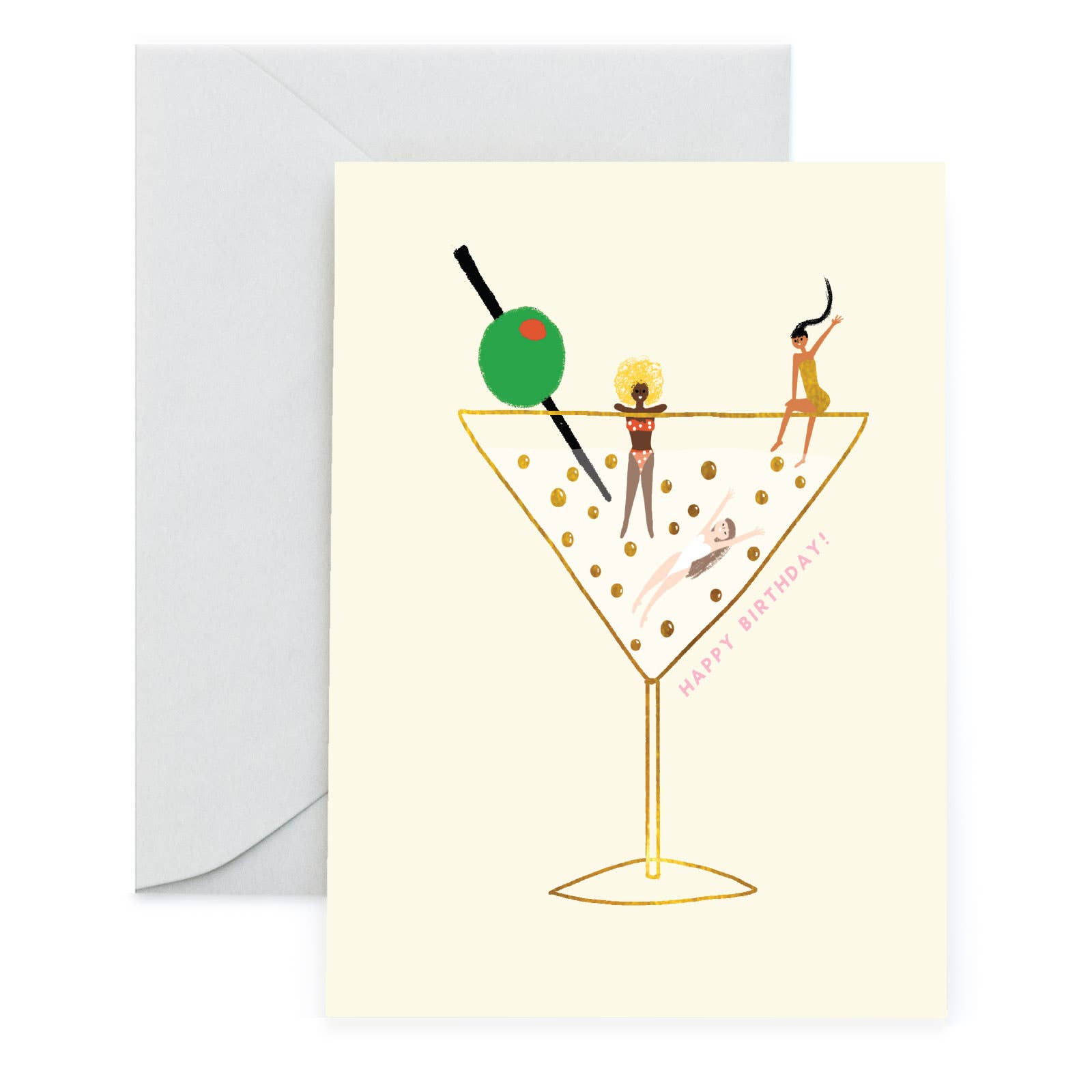 DRINKS ON US - Everyday Greeting Card