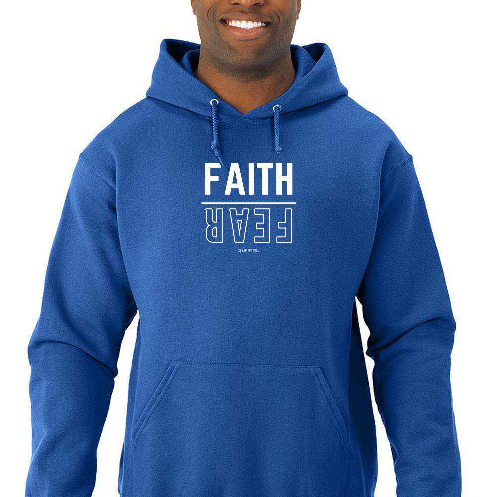 Faith Over Fear Men Pullover Hoodie