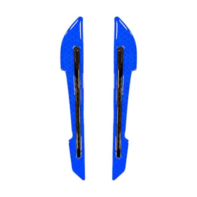 2Pcs Reflective Car Stickers for Rearview Mirror - Color Changing Warning Decals