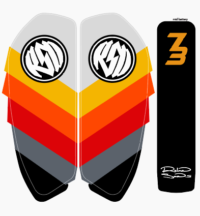 OEM Style 3PC Battery Replica Decals for Super 73 R / RX / S2