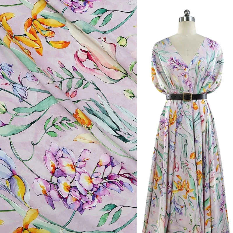 30momme Heavyweight Mulberry Silk Fabric for DIY Clothing