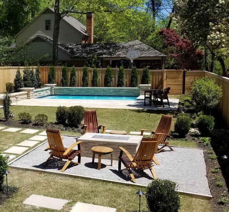 Warming Trends Rectangle Fire Pit - Ready to Finish Kit with Tree-Style Burner