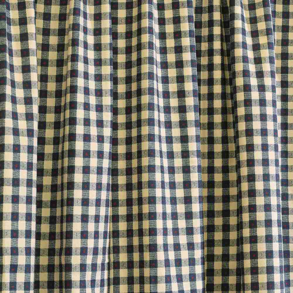 Thermalogic Checkmate Energy Efficient Room Darkening Mini Check Curtain Panel Pair - Navy