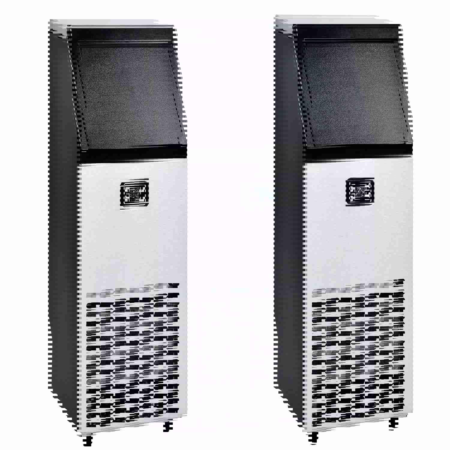 Freestanding Commercial Ice Maker Machine 100LBS/24H, Auto-Clean Built-in Automatic Water Inlet Clear Ice Cube Maker with Scoop