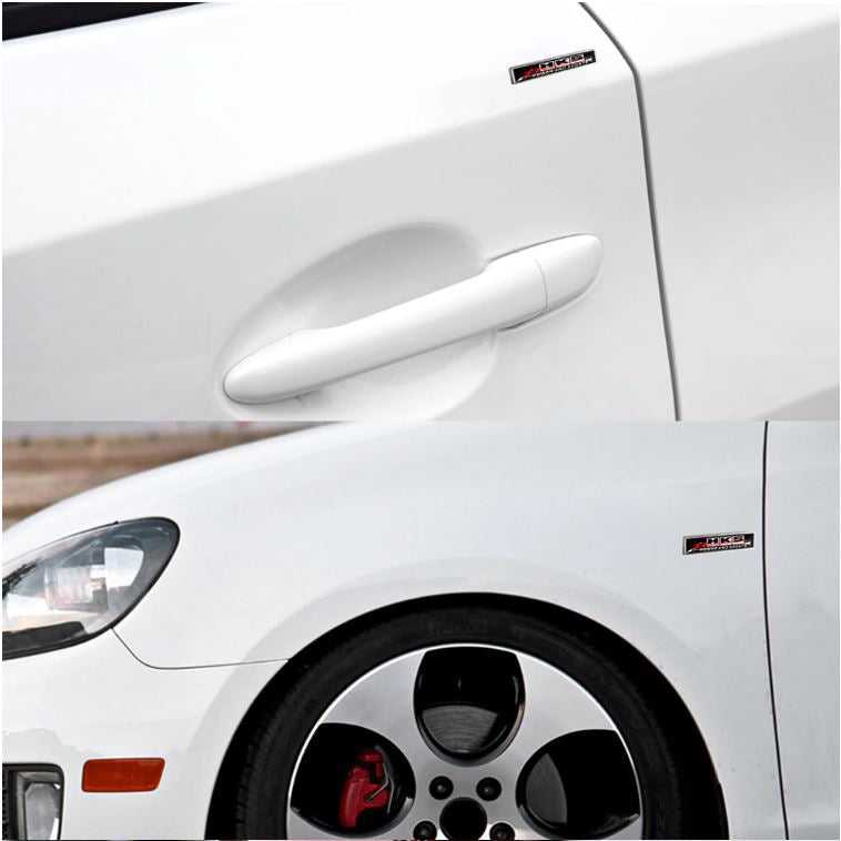 2PCS HKS Luxury Auto Car Body Fender Metal Emblem Badge Sticker Decal