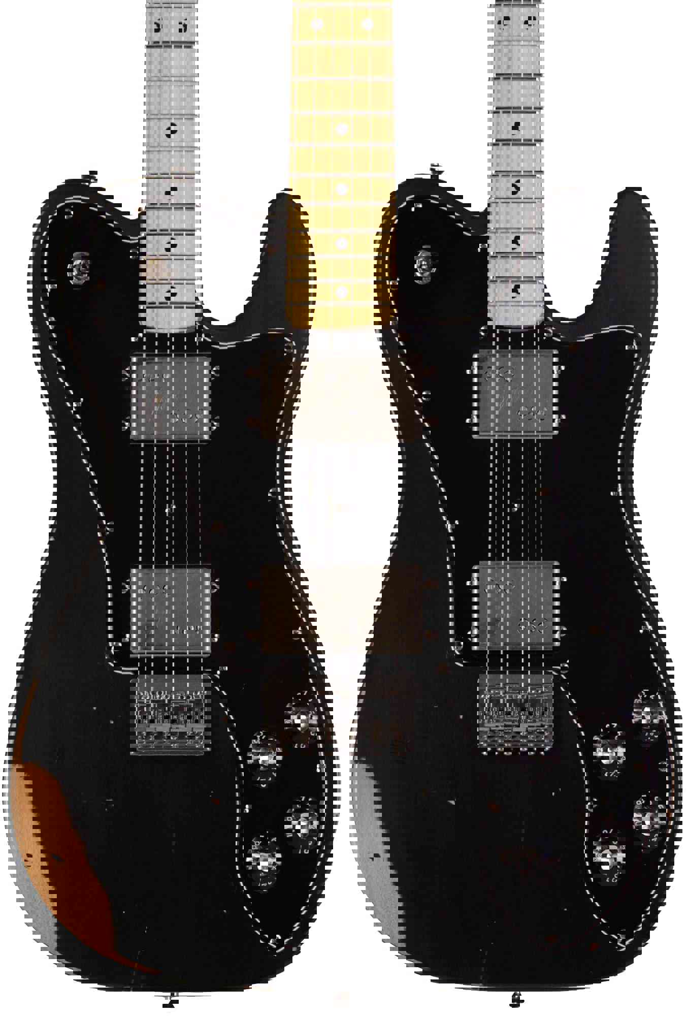 Nash T-72DLX Guitar, Black, Light Aging - Vintage Inspired Telecaster