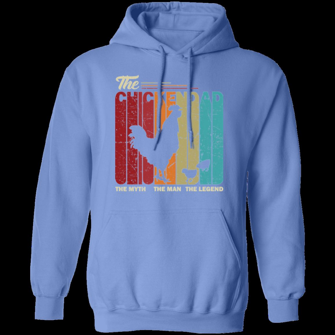 THE CHICKEN DAD Pullover Hoodie - 8 oz, Unisex, Digital Print