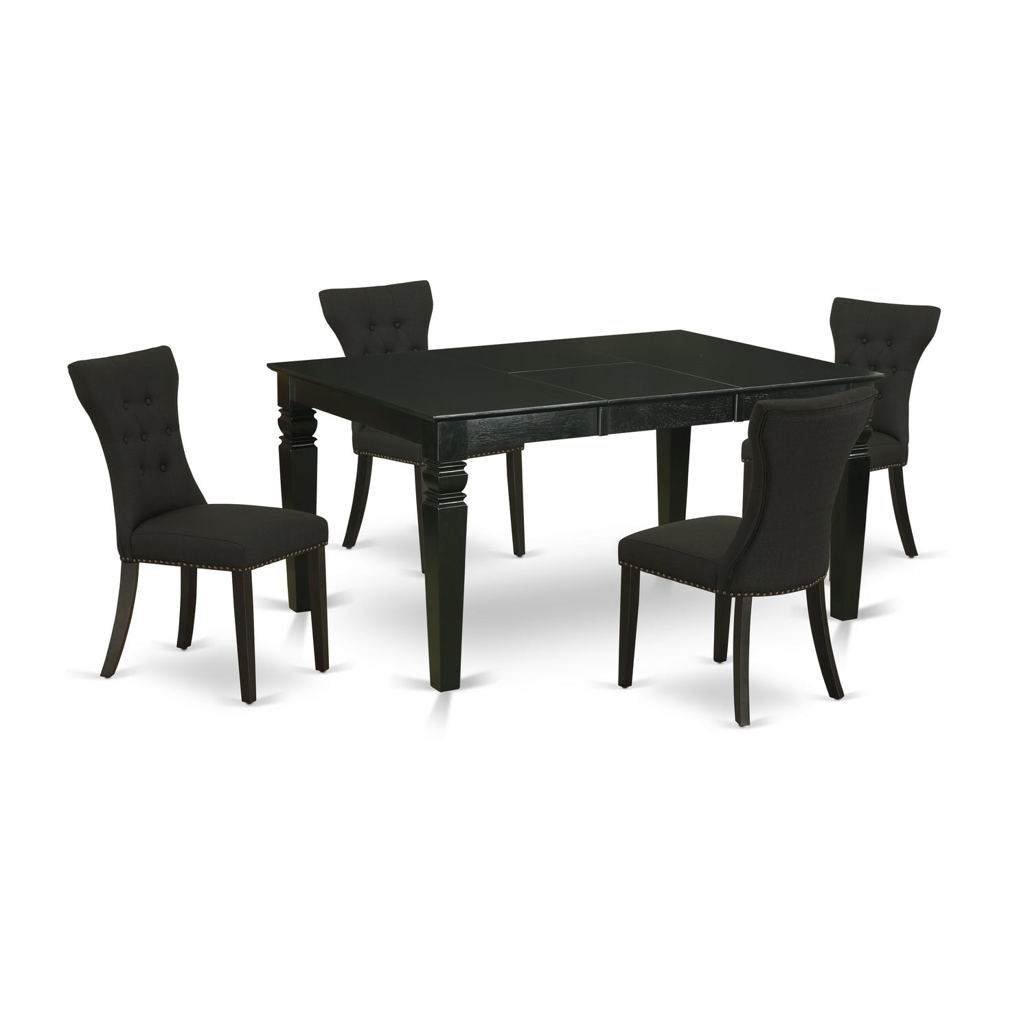 East West Furniture 5-Piece Kitchen Table Set with 4 Parsons Chairs