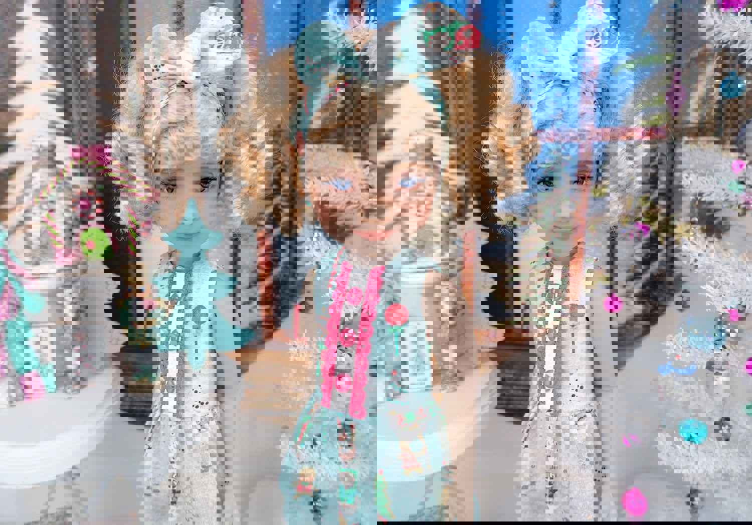 Winters Gingerbread House Romper with Boots for Ruby Red Fashion Friends Doll