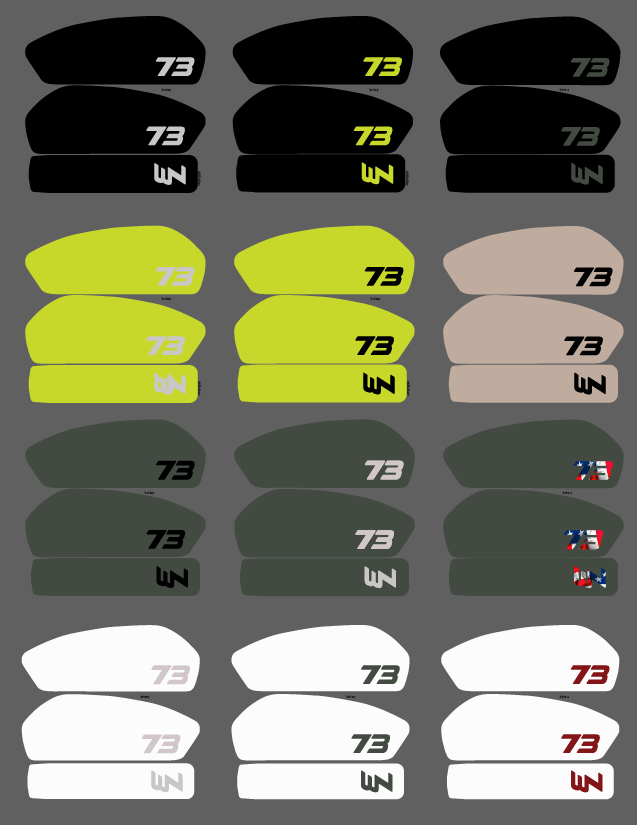 OEM Style 3PC Battery Replica Decals for Super 73 R / RX / S2