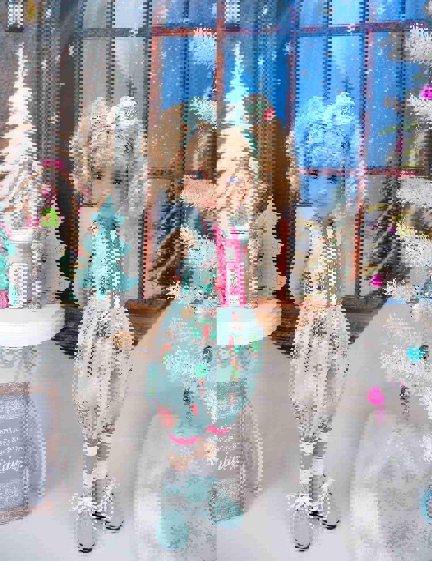 Winters Gingerbread House Romper with Boots for Ruby Red Fashion Friends Doll