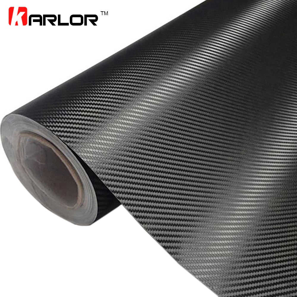 30cmx127cm 3D Carbon Fiber Vinyl Car Wrap Sheet Roll Film for Auto Styling