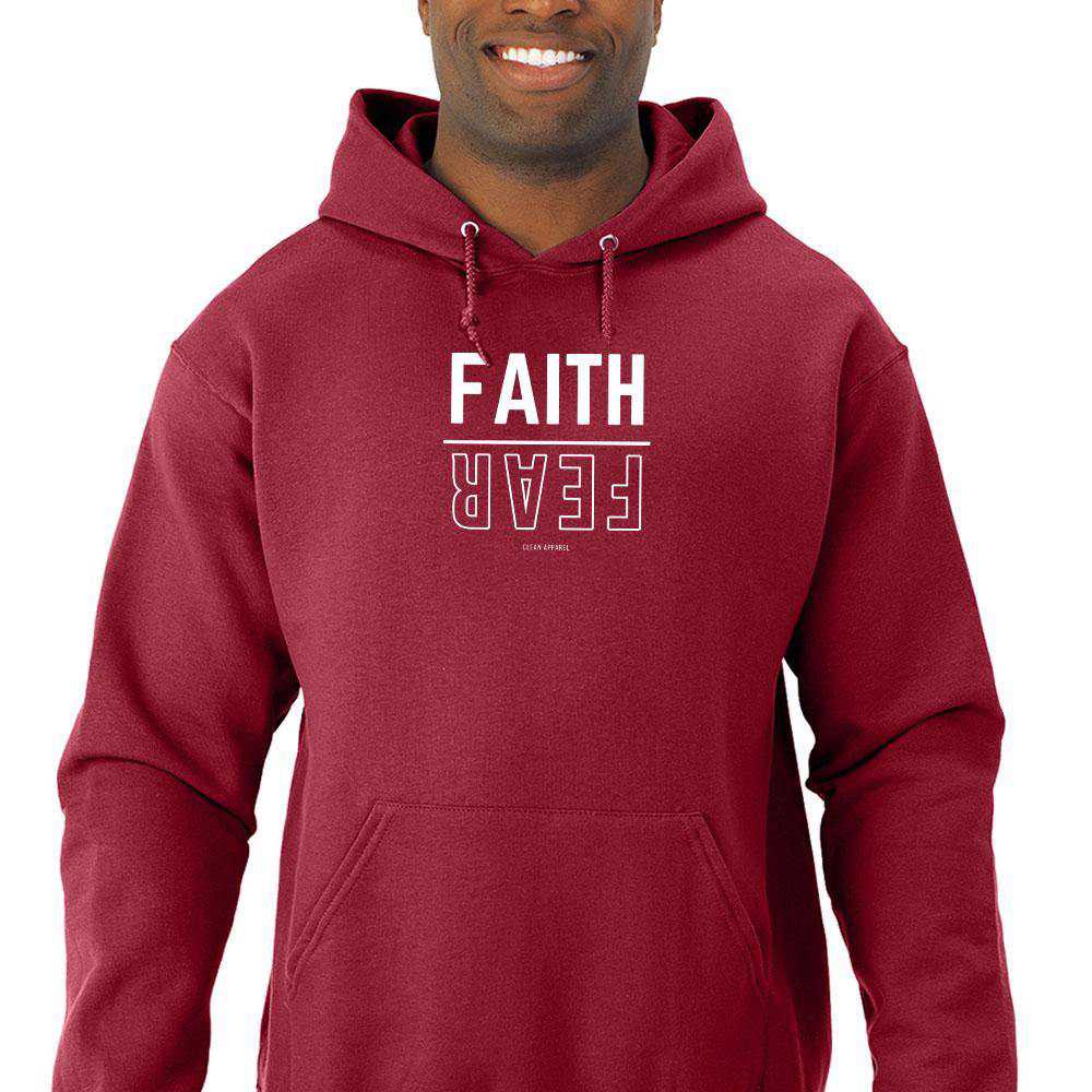 Faith Over Fear Men Pullover Hoodie