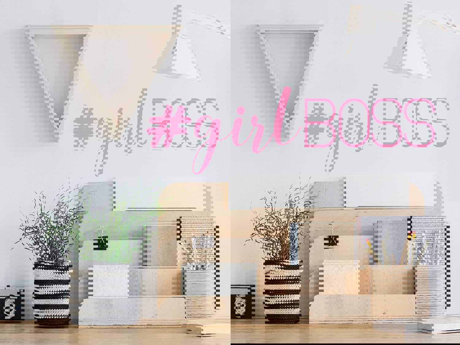 Girl Boss Office Wall Decal - Premium Vinyl Sticker for Workspace