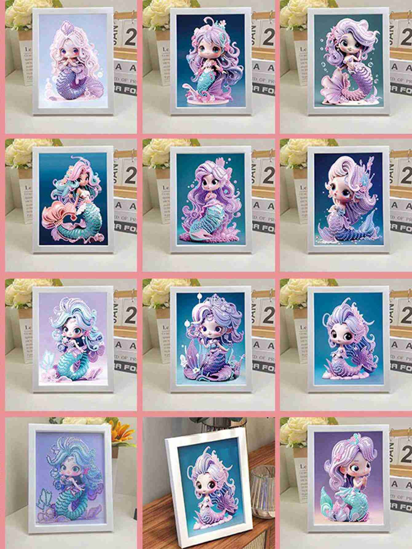 1PC/12 Styles Animal Cartoons DIY Diamond Art Painting for Home Decor