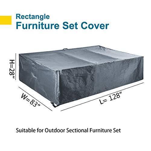 Waterproof Outdoor Patio Furniture Set Covers - Heavy Duty Oxford Fabric