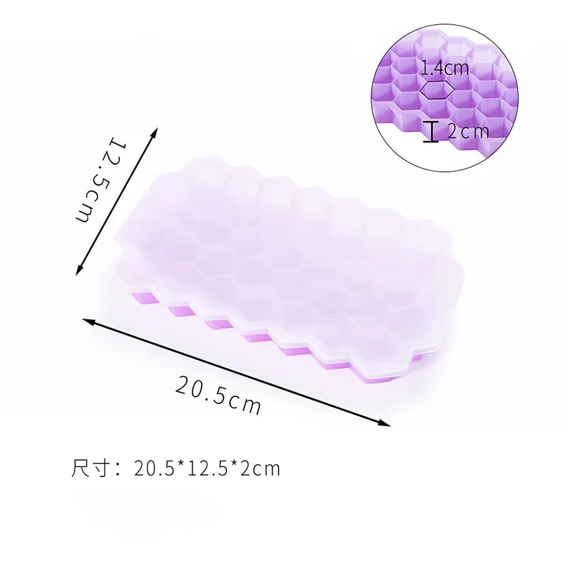 Silicone Ice Cube Mold - 148 Cube Large-capacity Tray, BPA Free, Food Grade, Reusable Lids for Kitchen & Bar