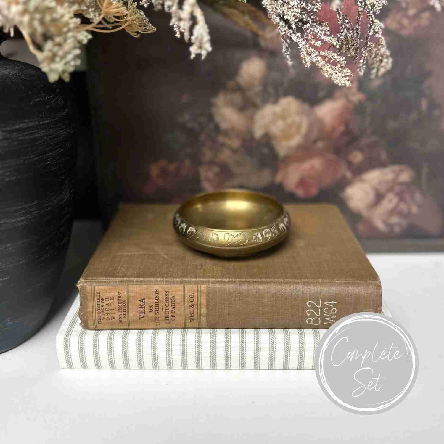 Neutral Book Set for Home Decor