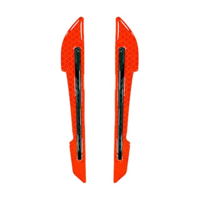 2Pcs Reflective Car Stickers for Rearview Mirror - Color Changing Warning Decals