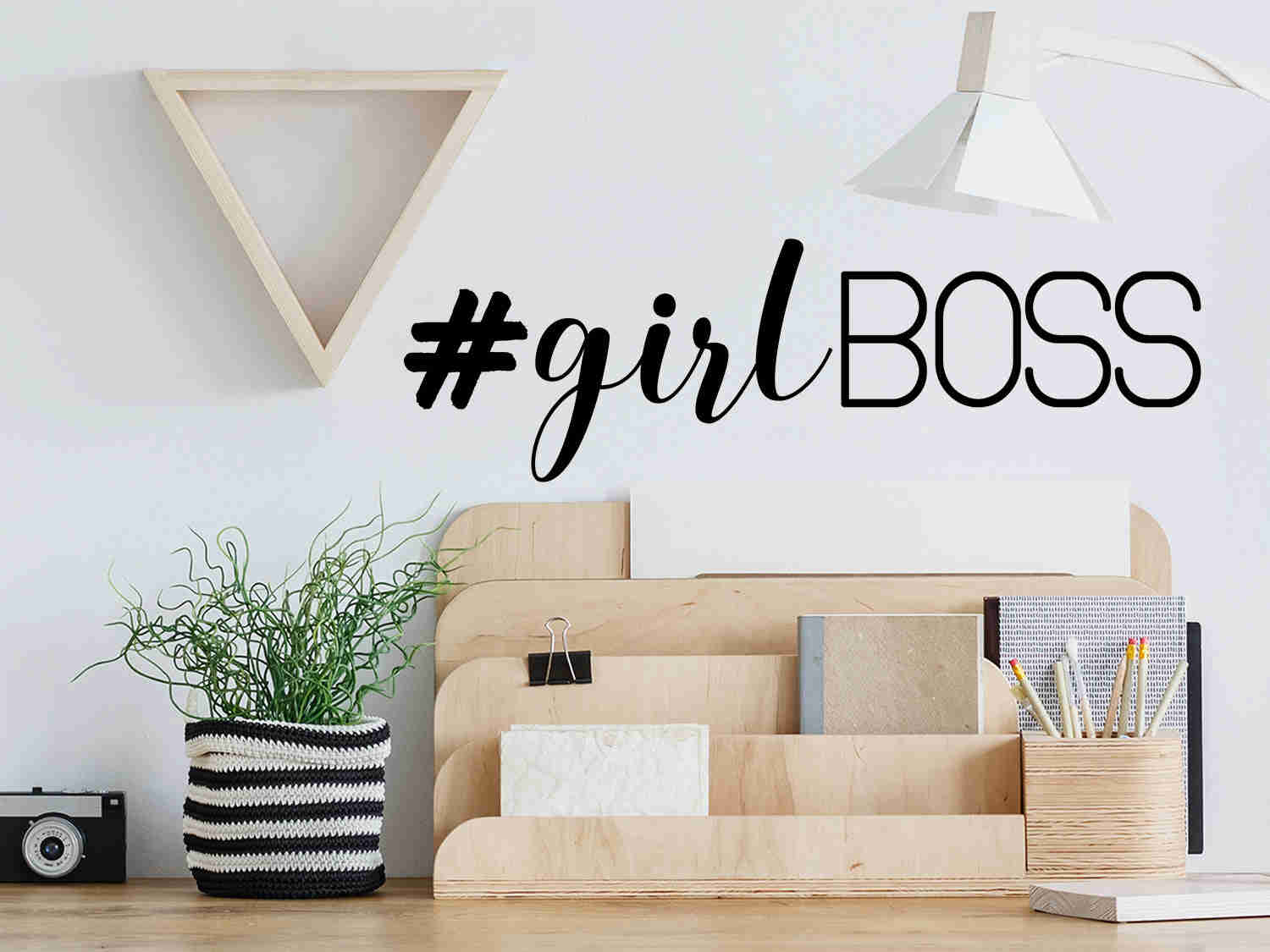 Girl Boss Office Wall Decal - Premium Vinyl Sticker for Workspace