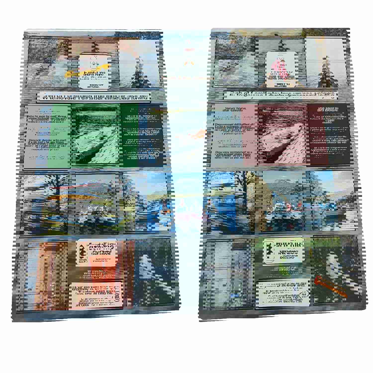 Great Outdoors Reminiscence Therapy Kit - Photo & Activity Card Set with Mega Memory Mats