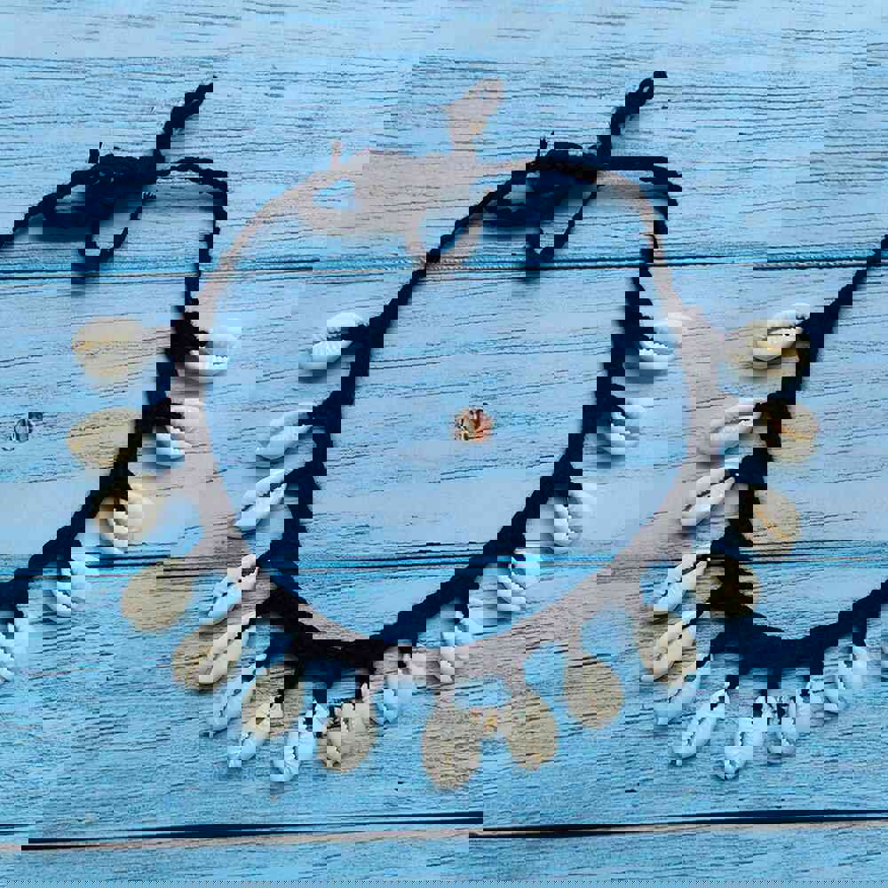 Simplicity Girl Seashell Choker Necklace - Crochet Bohemian Beach Tassel Necklace for Women