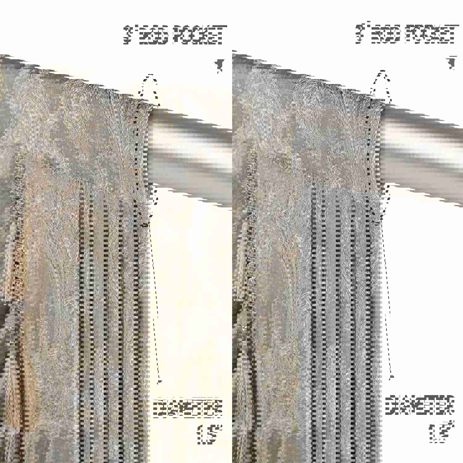 Empress Swag Valance - Elegant Waterfall Window Drape