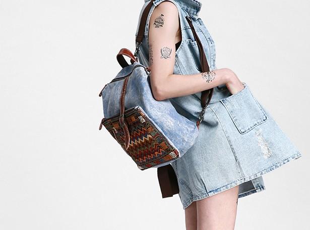 Vintage Canvas Leather Travel Backpack for Men - Durable School & Outdoor Bag