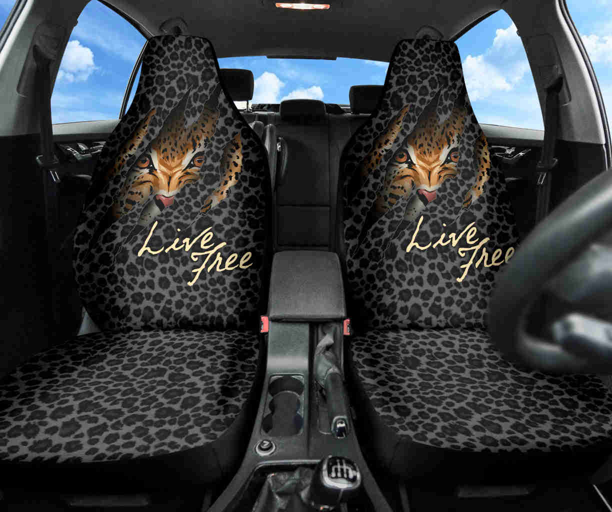 Leopard Skin Wild Car Seat Covers - Premium Custom Fit for Cars & SUVs