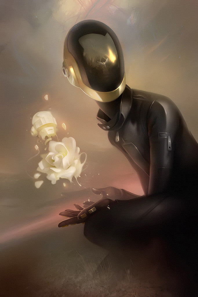 Daft Punk Electronic Music Art Poster