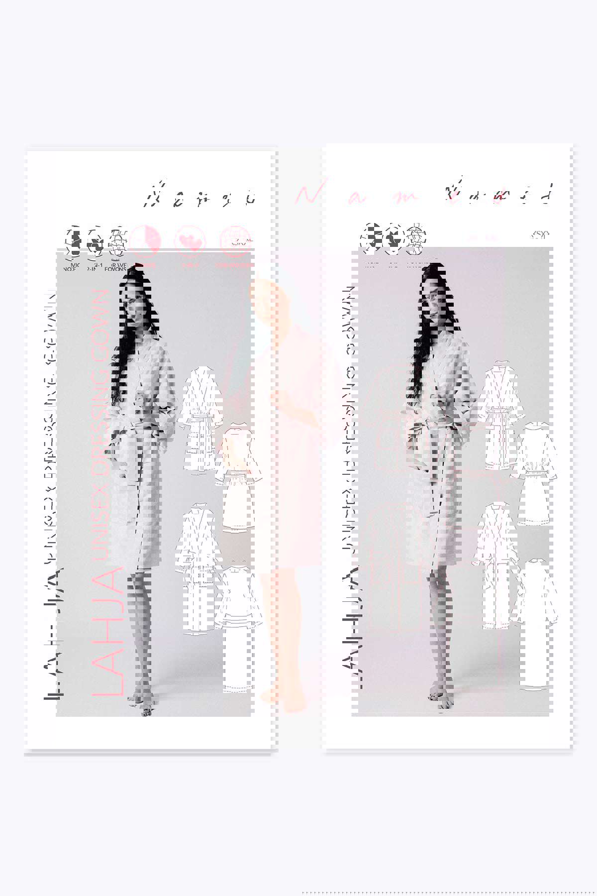 Named Clothing, Lahja Unisex Dressing Gown, Digital PDF Pattern