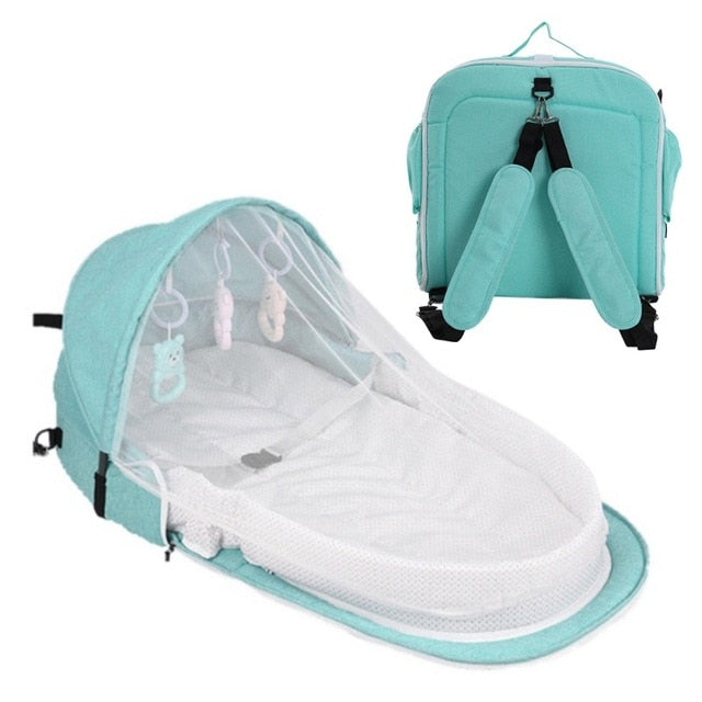 Portable Baby Bed Folding Nest Cot with Mosquito Net for Travel