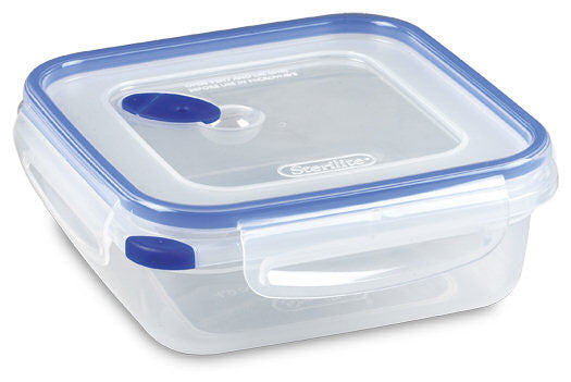 Sterilite 4 Cup Food Storage Container with Leak-Proof Seal