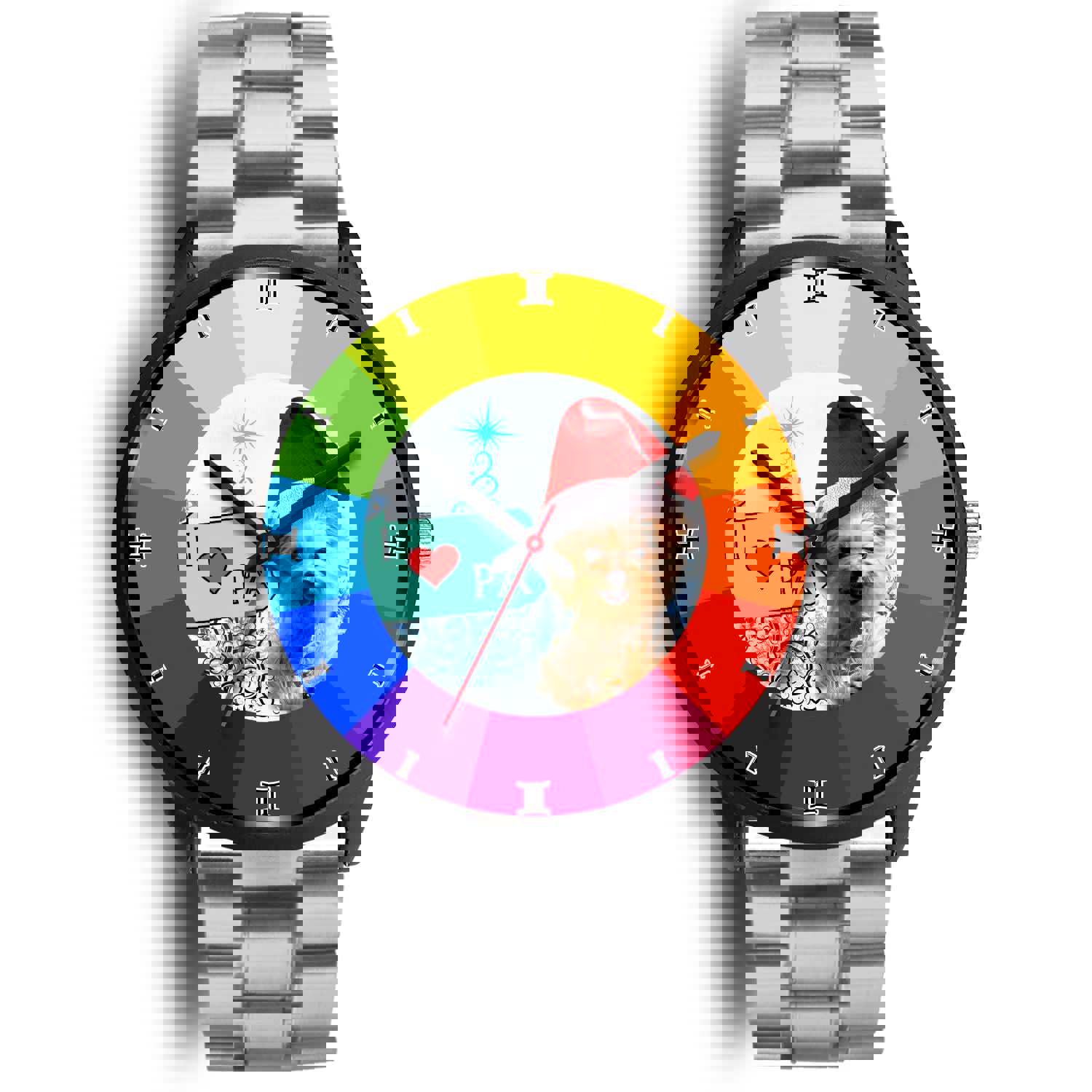 Cute Yorkie Dog Pennsylvania Christmas Special Wrist Watch