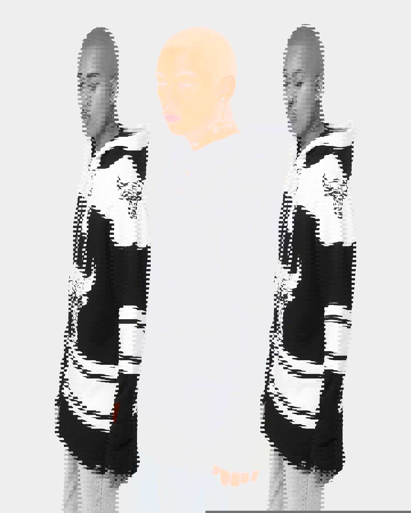 47 Brand Chicago Bulls NBA Superior 47 Lacer Hoodie Jet Black