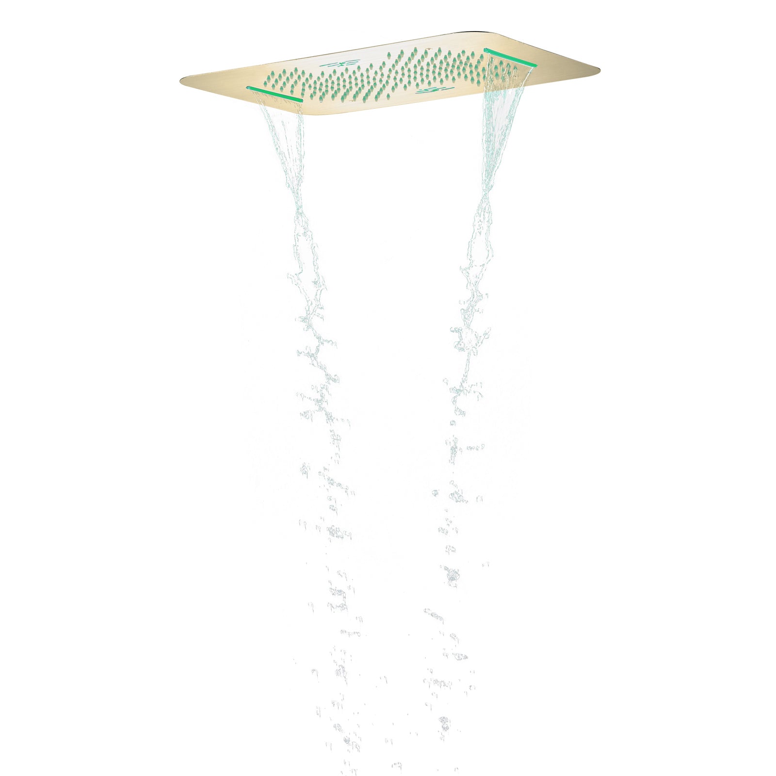 DOVI 23-Inch Luxury Complete LED Music Shower Set with Rainfall and Waterfall