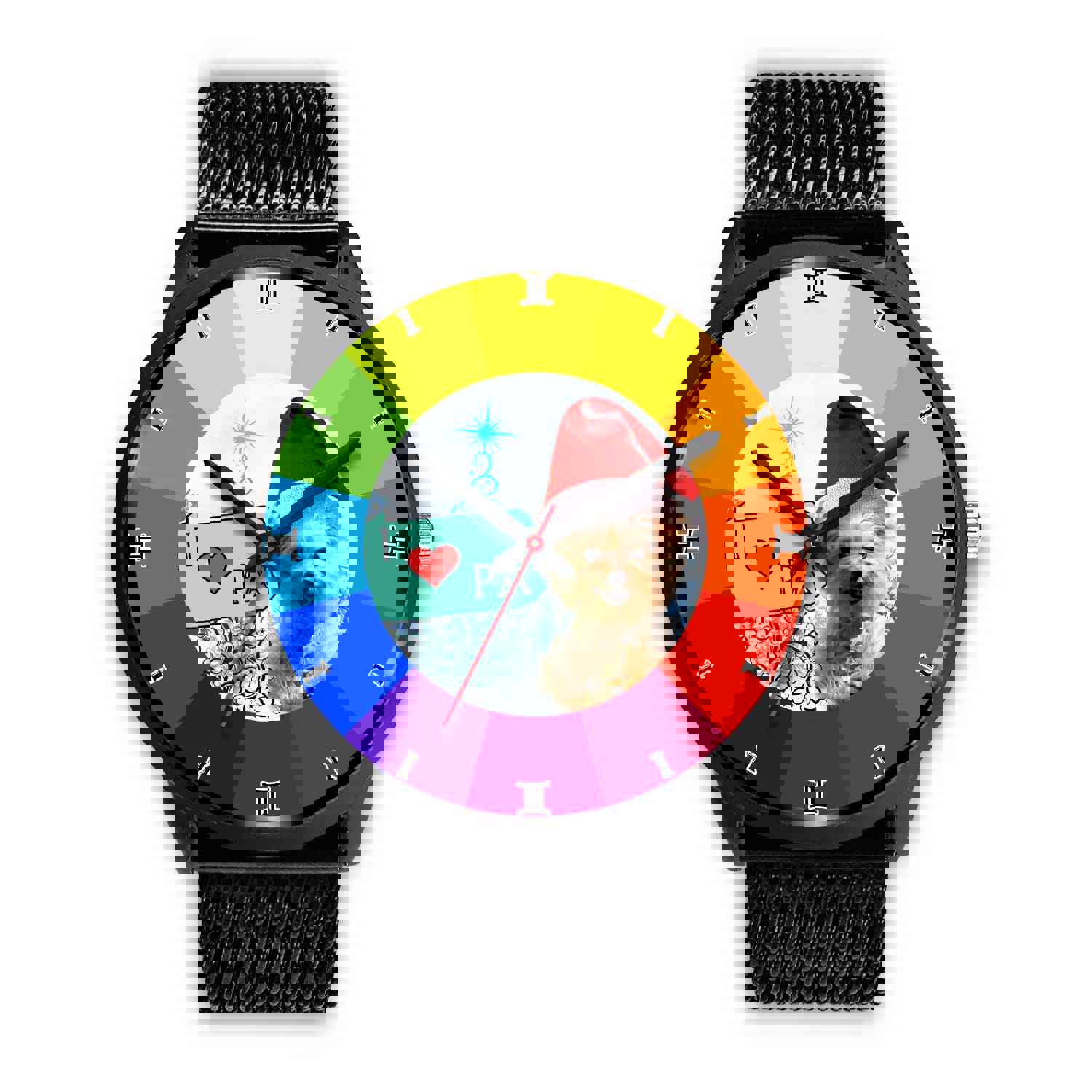 Cute Yorkie Dog Pennsylvania Christmas Special Wrist Watch