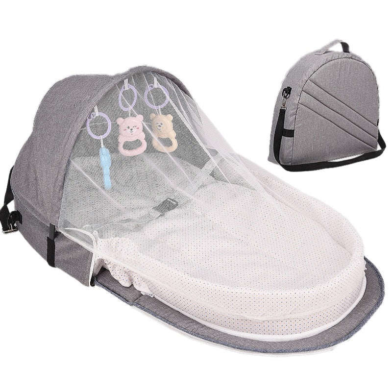 Portable Baby Bed Folding Nest Cot with Mosquito Net for Travel